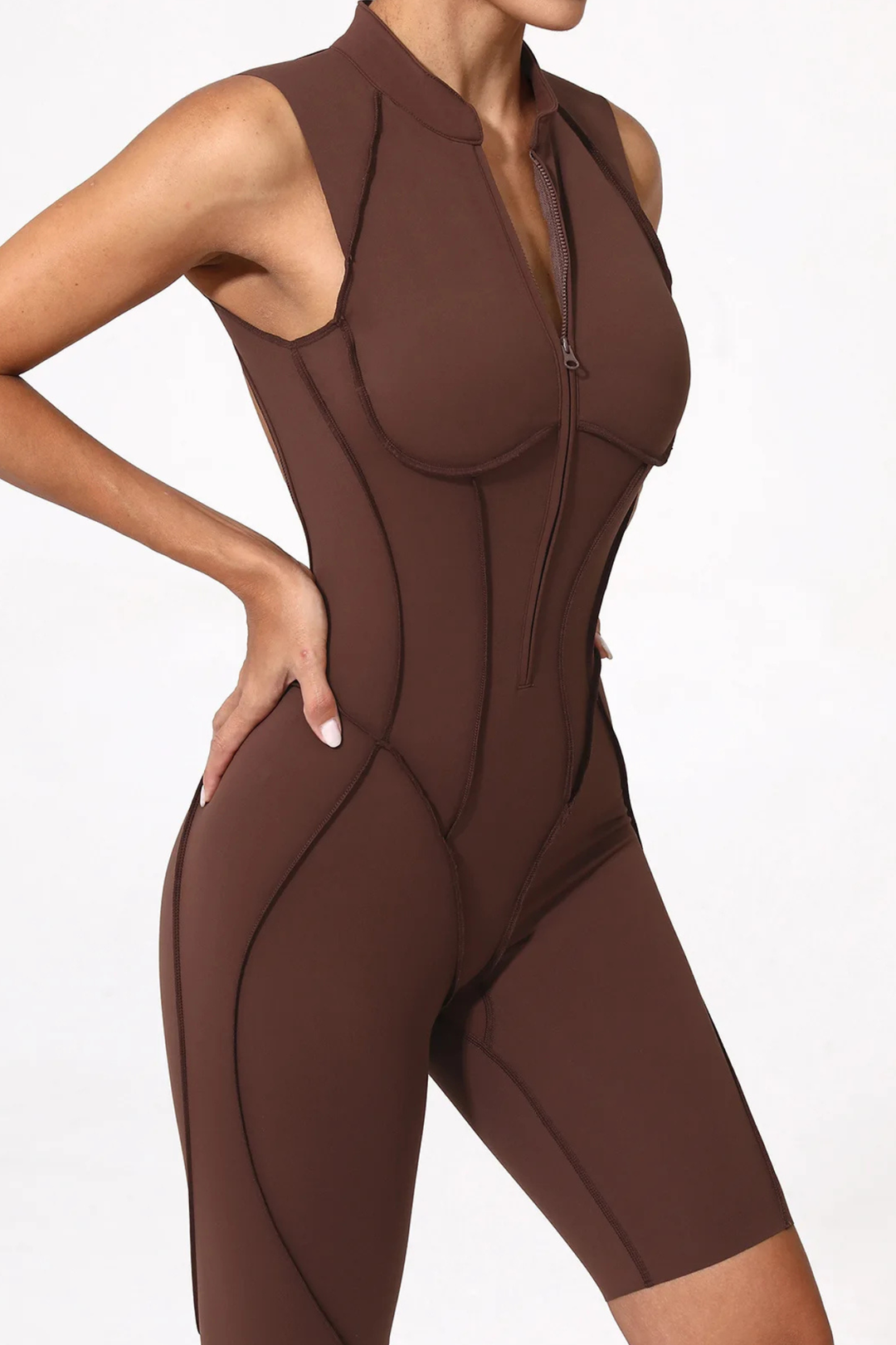 Bodyline Sculpt Zip-up Jumpsuit