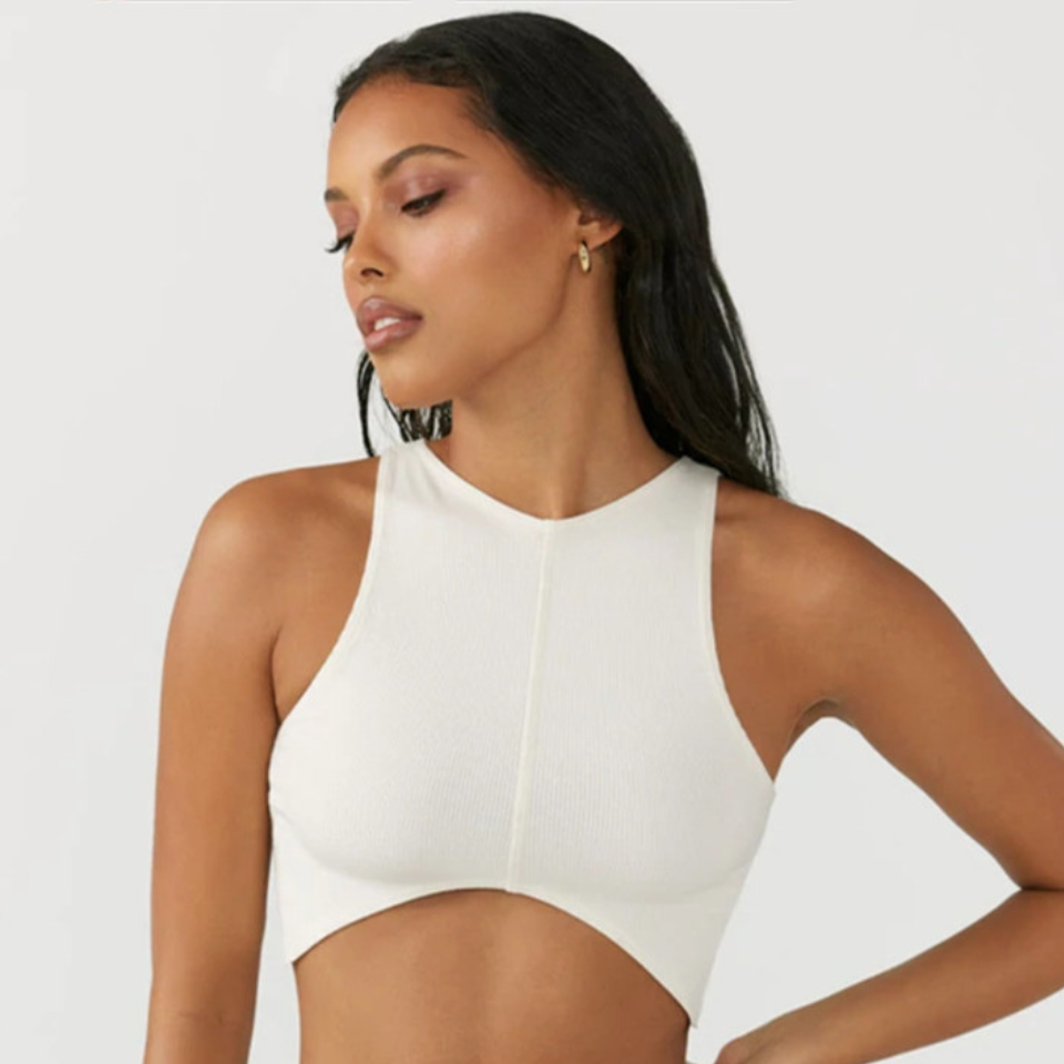 Cutout Zip Yoga Top