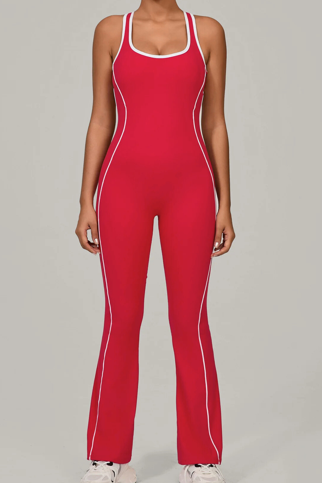 Seline Contouring Open-Back Jumpsuit