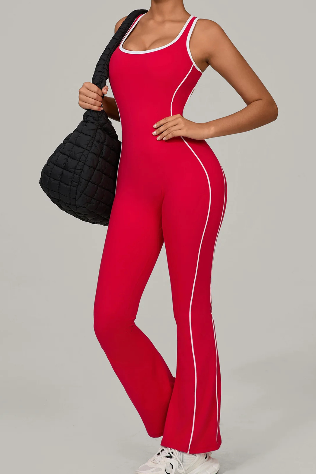 Seline Contouring Open-Back Jumpsuit