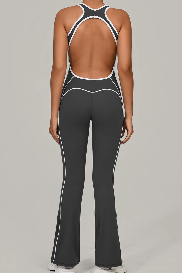 Seline Contouring Open-Back Jumpsuit