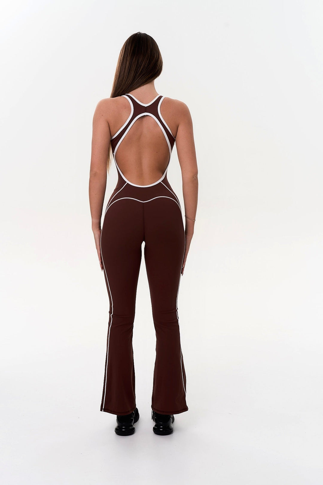 Seline Contouring Open-Back Jumpsuit
