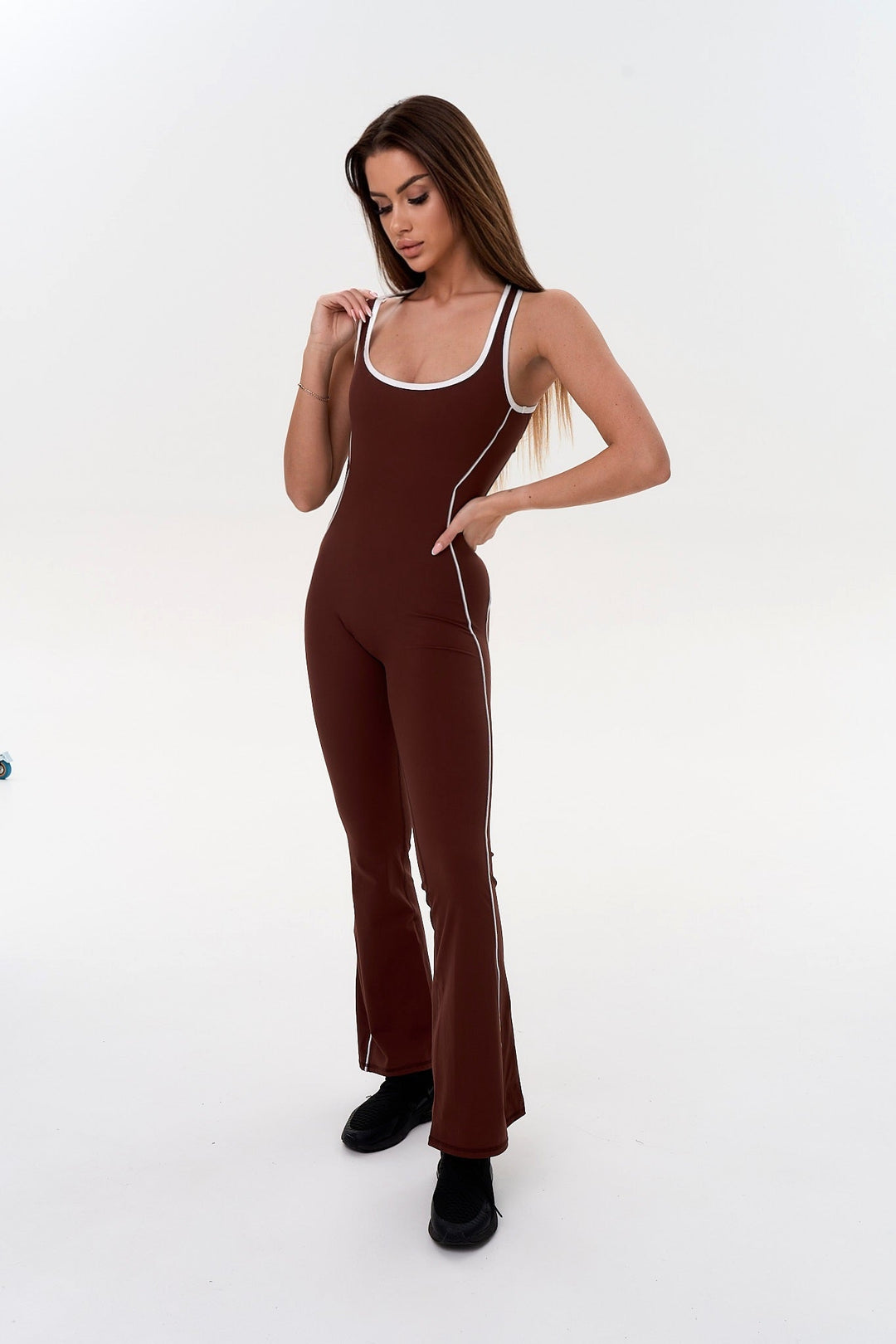 Seline Contouring Open-Back Jumpsuit