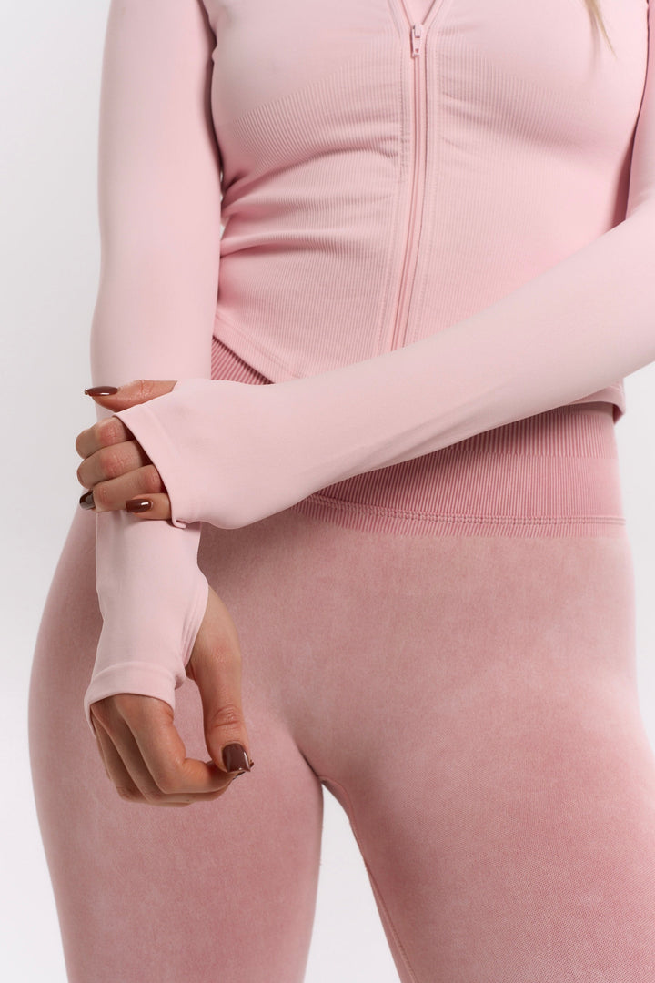 Sleek Zip-Up Long Sleeve Jacket
