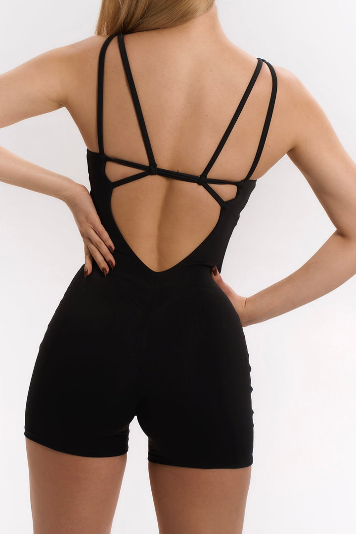 Strappy Back Shorts Jumpsuit