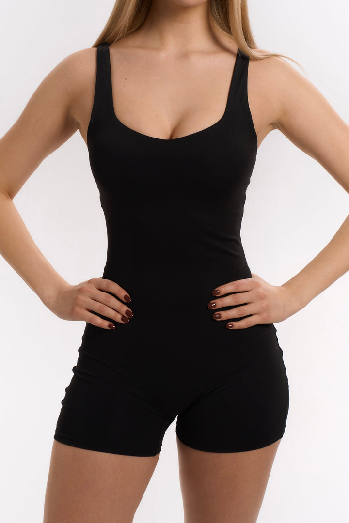 Strappy Back Shorts Jumpsuit