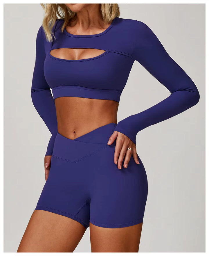 Elegance Cutout Long Sleeve Top