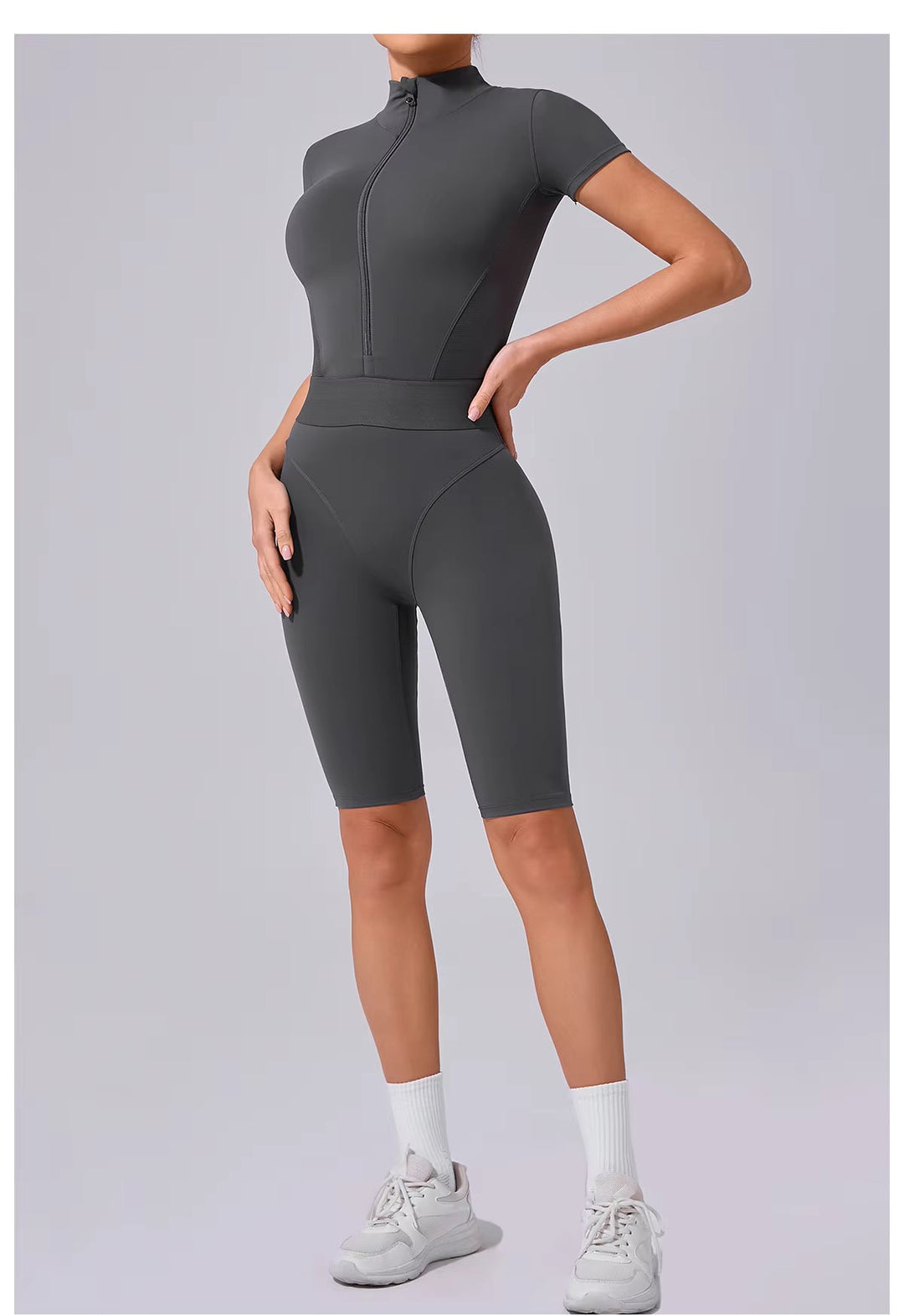 Sleek Shorts Silhouette Romper