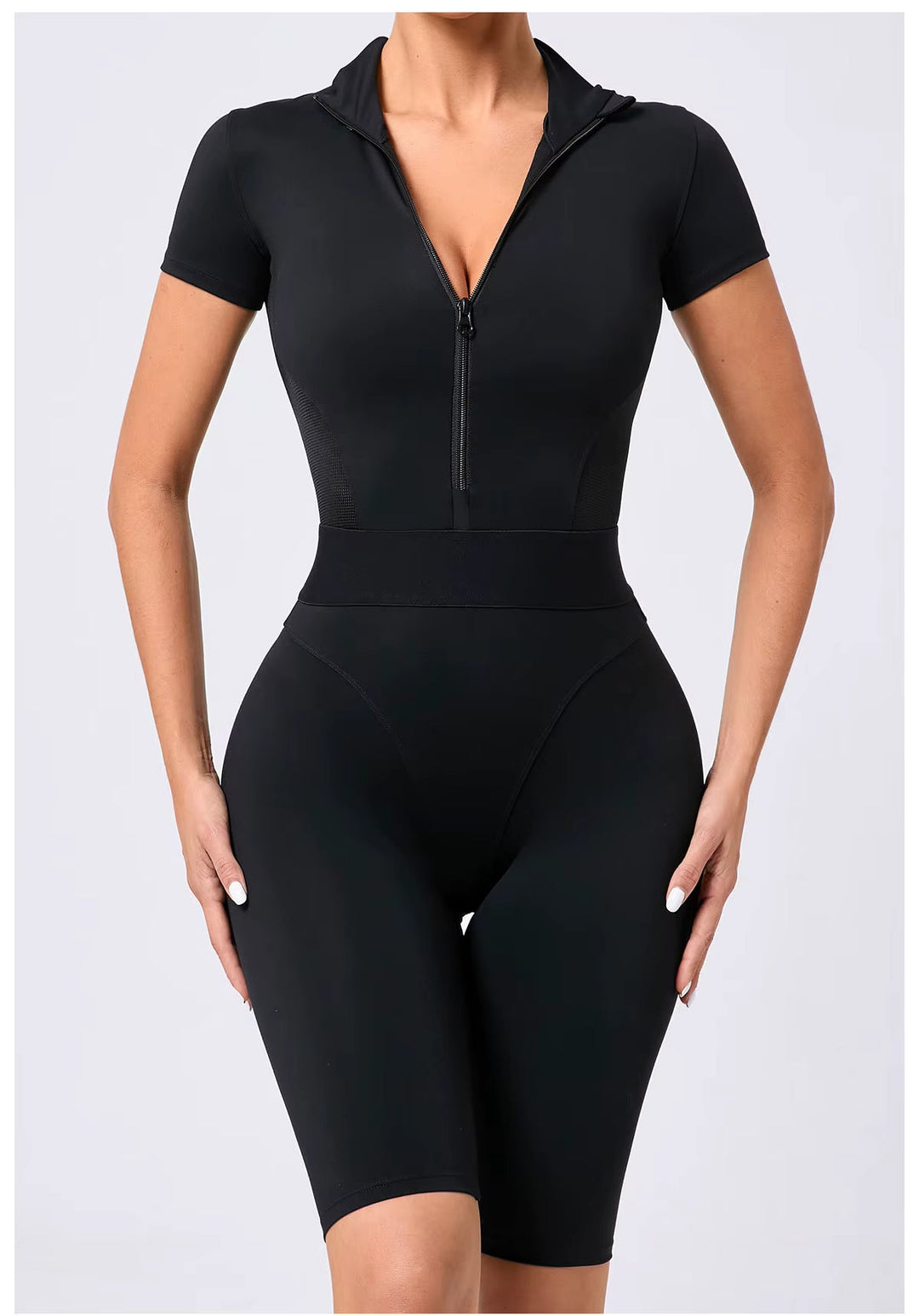 Sleek Shorts Silhouette Romper