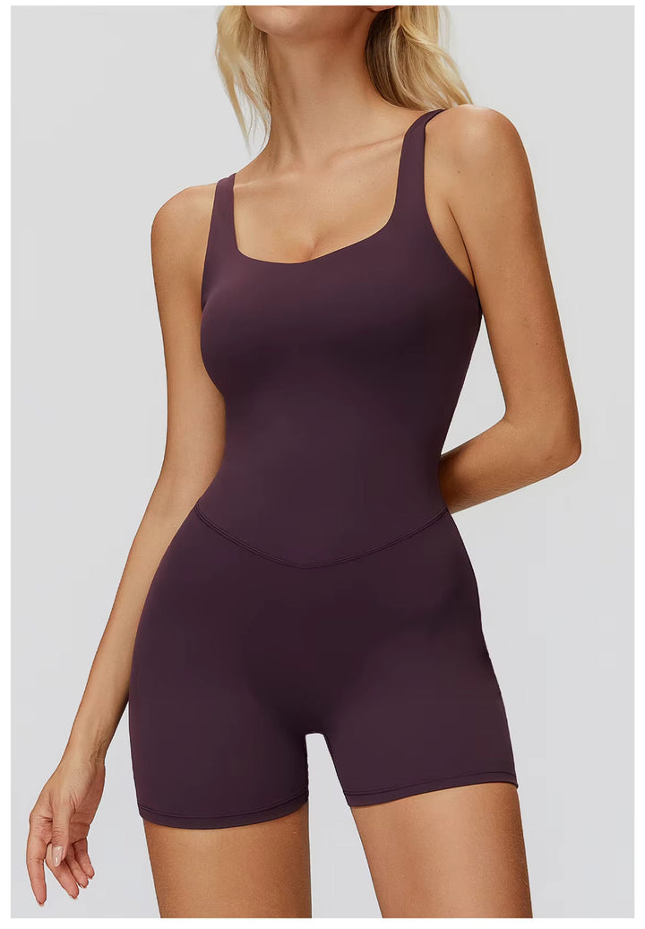 Strappy Back Shorts Jumpsuit