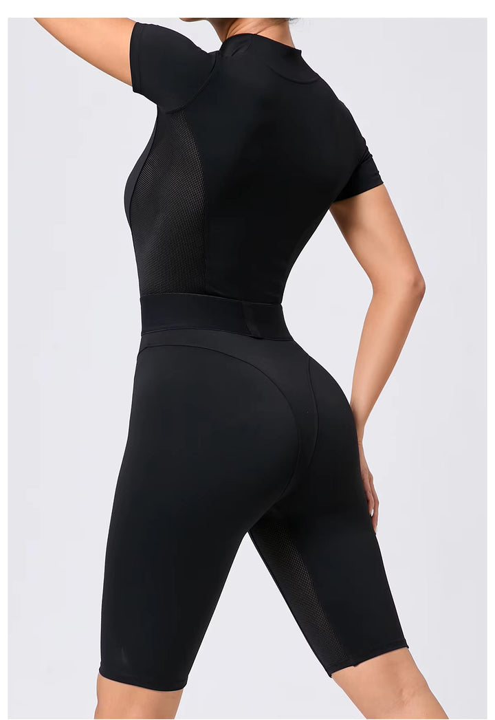 Sleek Shorts Silhouette Romper