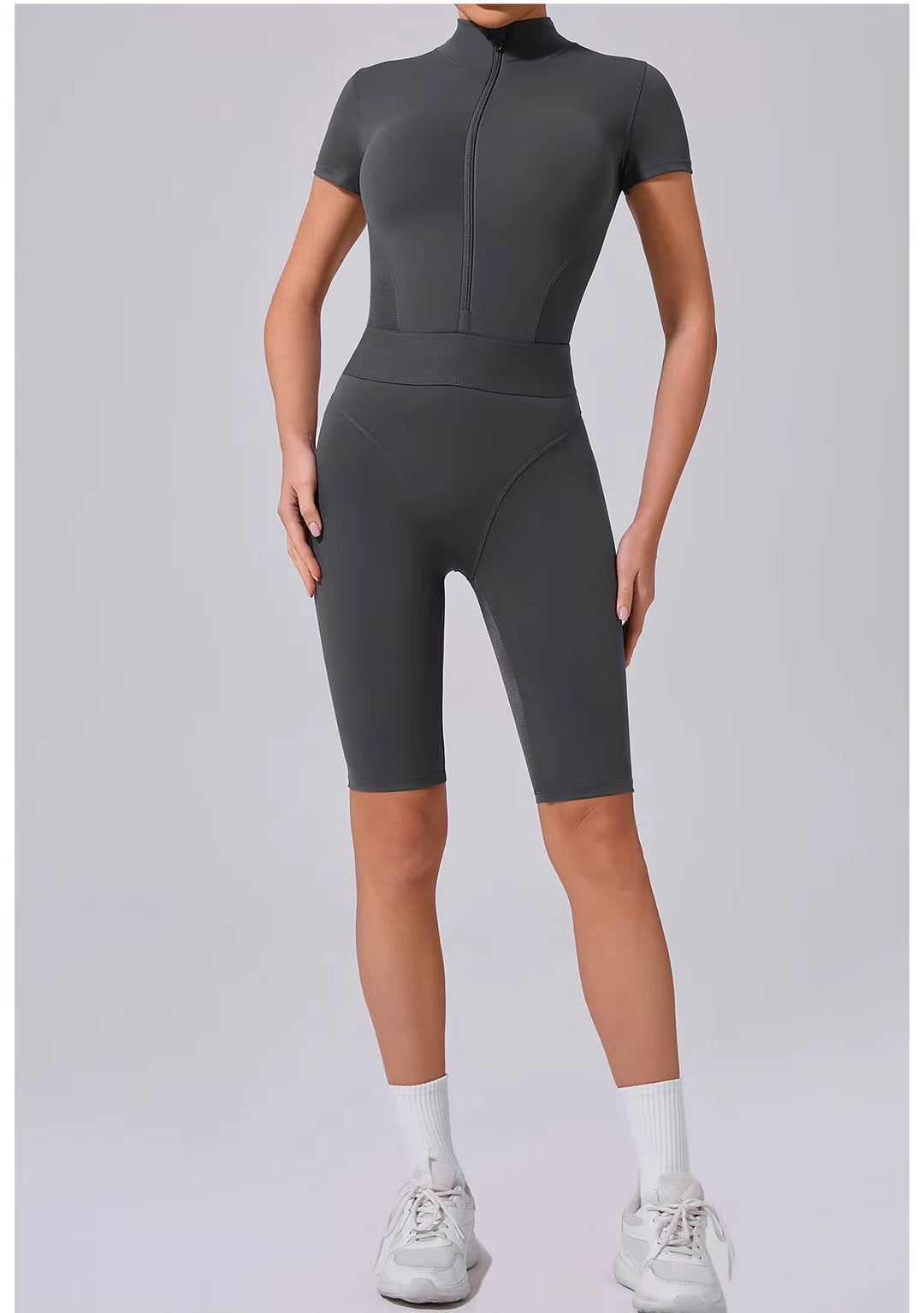 Sleek Shorts Silhouette Romper