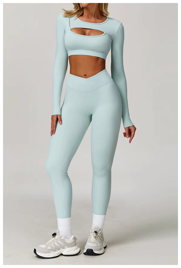 Elegance Cutout Long Sleeve Top