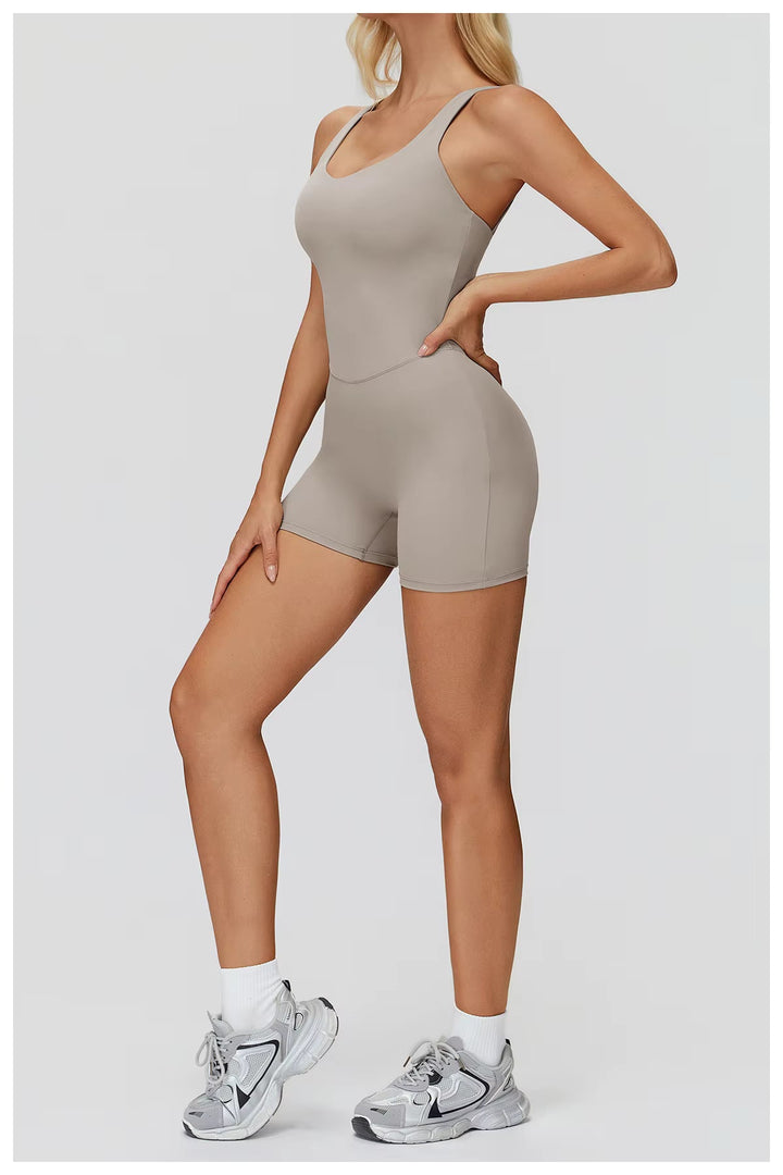 Strappy Back Shorts Jumpsuit