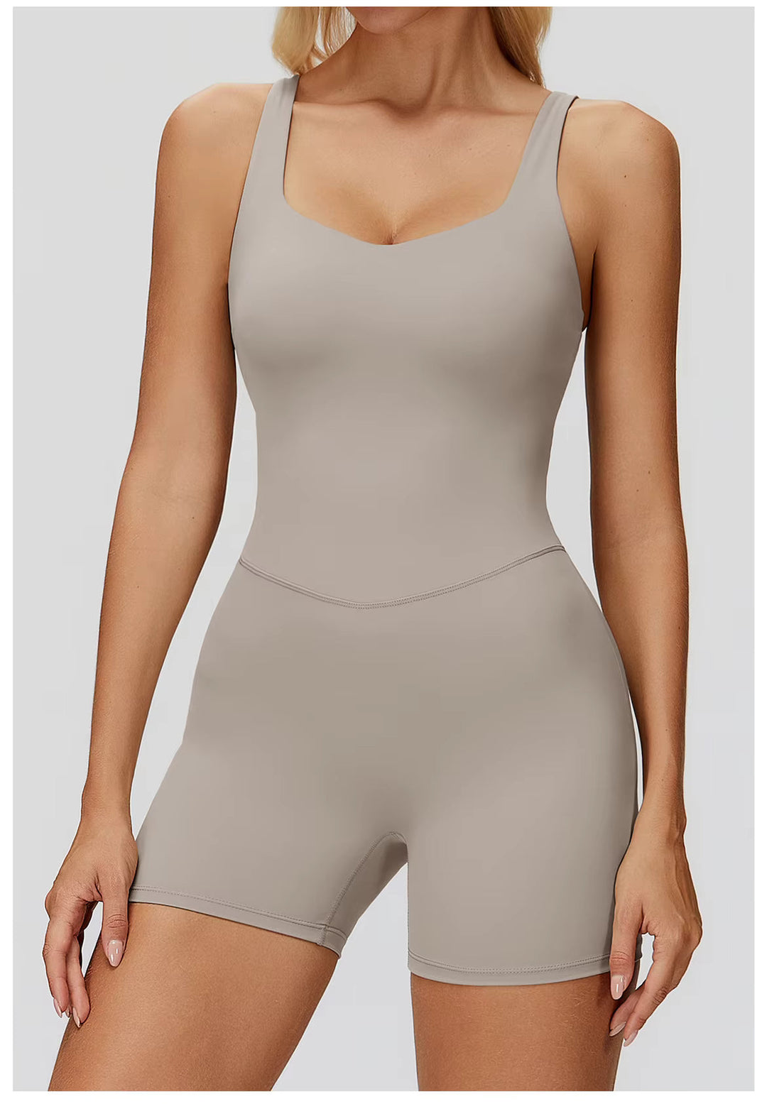 Strappy Back Shorts Jumpsuit
