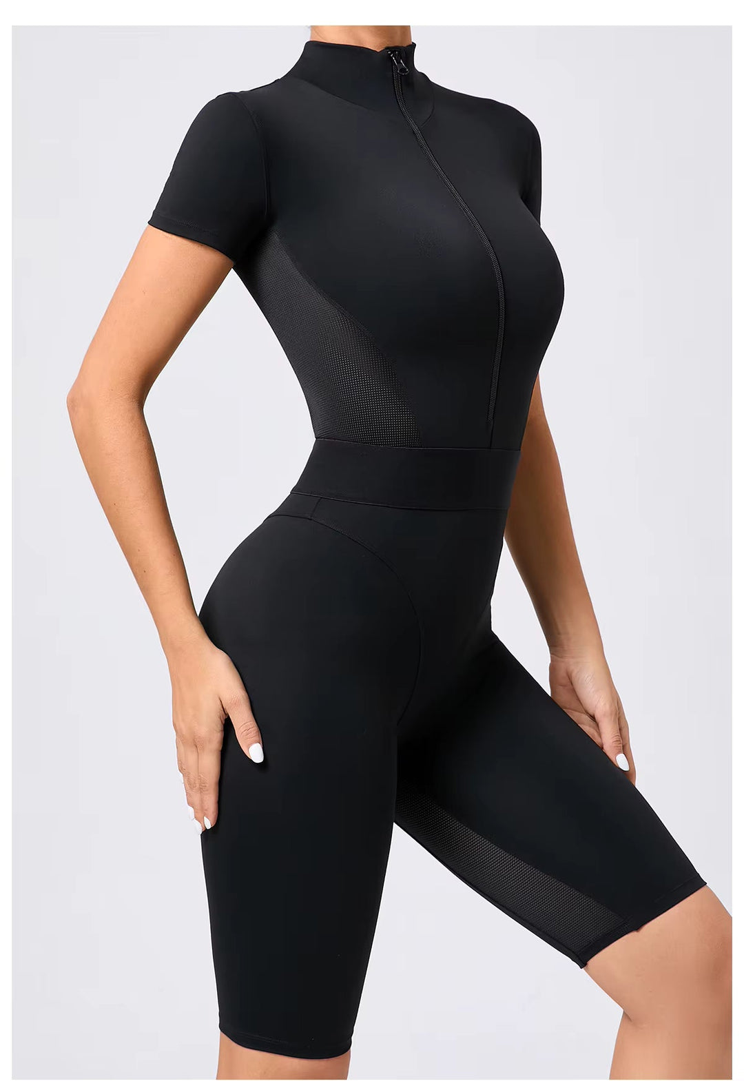 Sleek Shorts Silhouette Romper