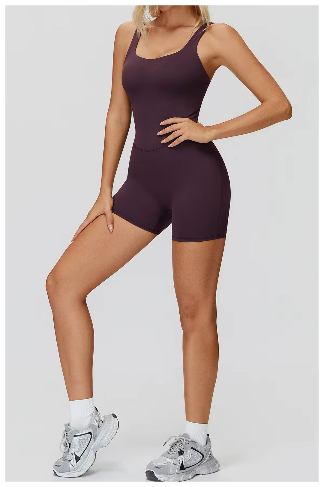 Strappy Back Shorts Jumpsuit