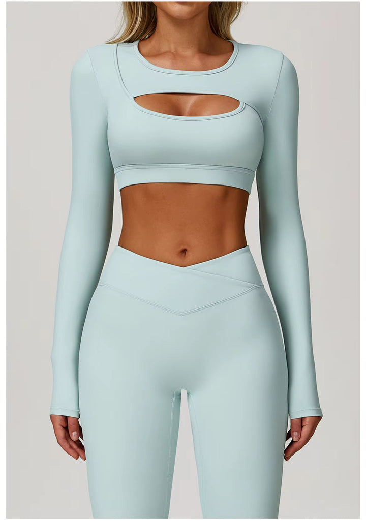 Elegance Cutout Long Sleeve Top