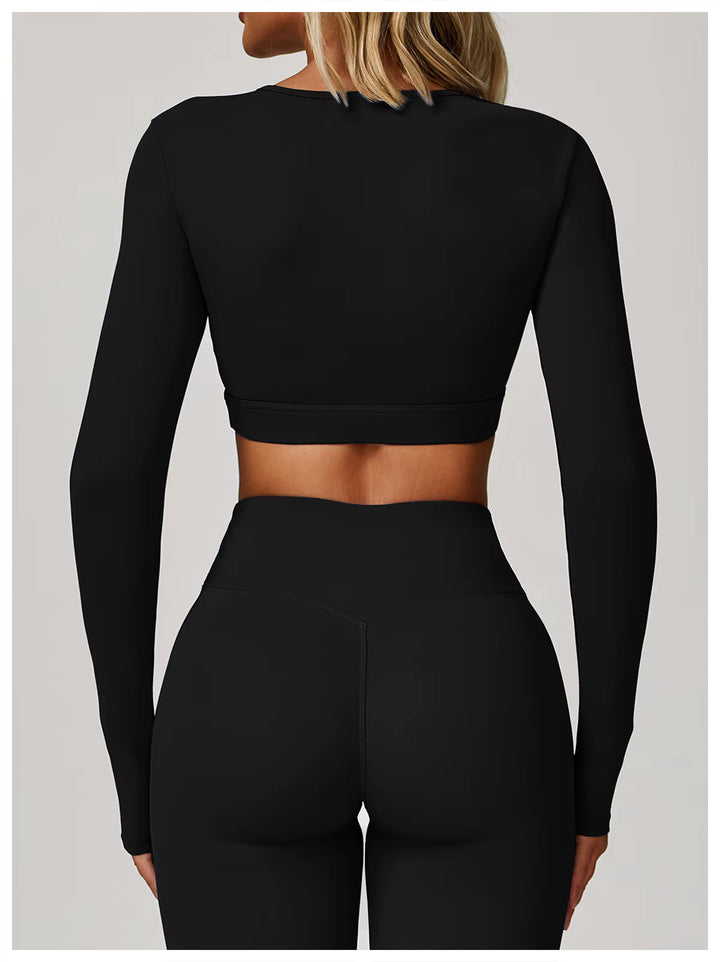 Elegance Cutout Long Sleeve Top