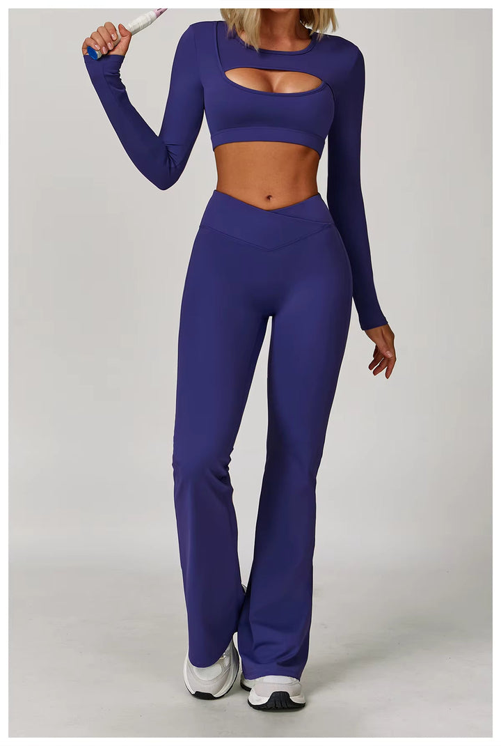 Elegance Cutout Long Sleeve Top