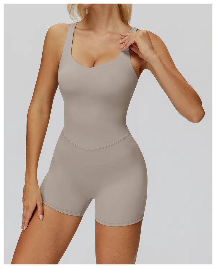 Strappy Back Shorts Jumpsuit