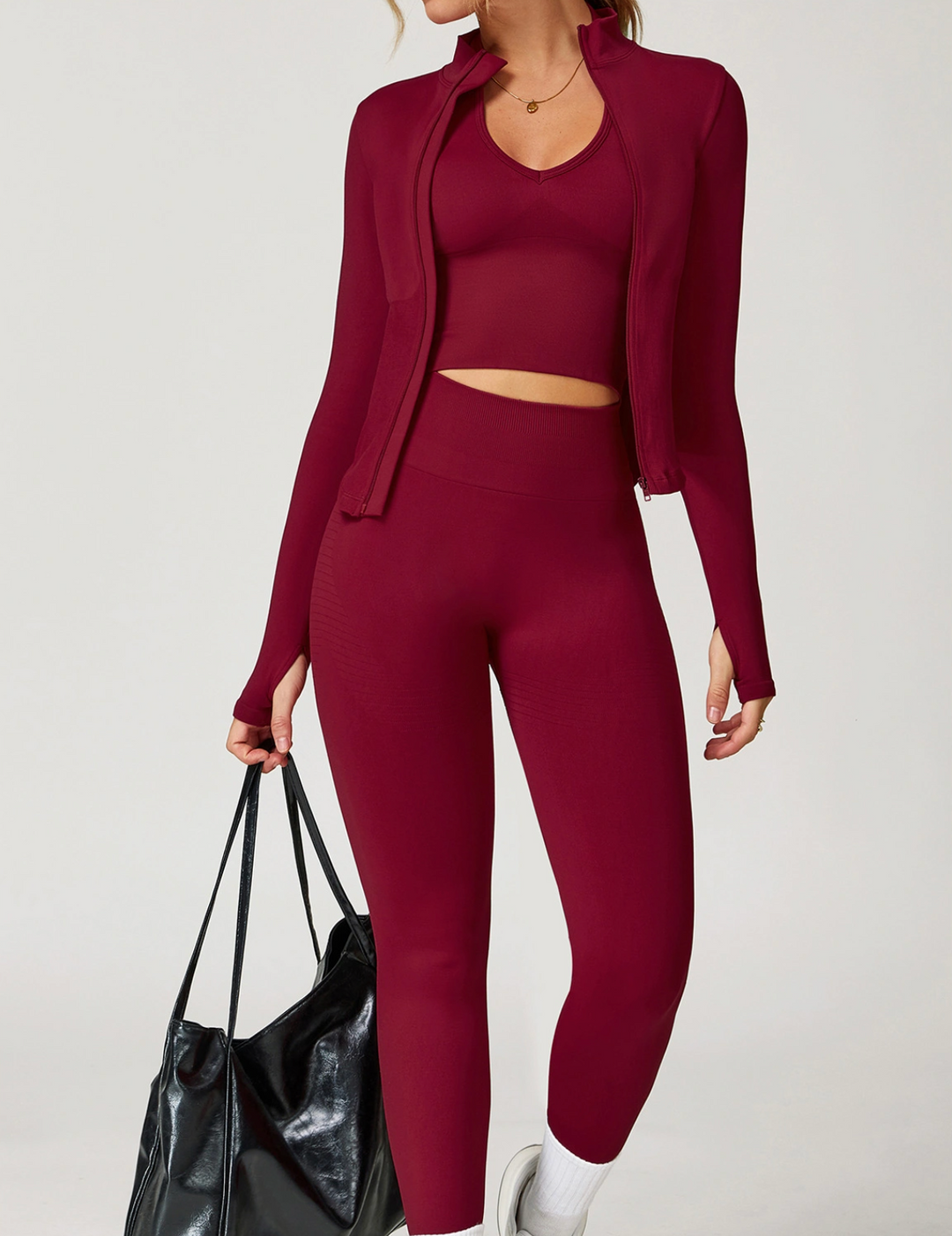 Sleek Zip-Up Long Sleeve Jacket