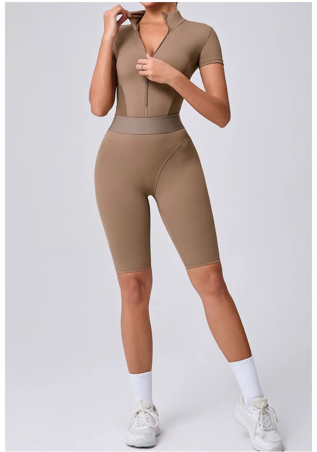 Sleek Shorts Silhouette Romper