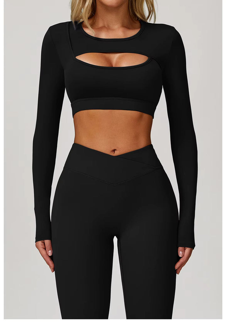 Elegance Cutout Long Sleeve Top