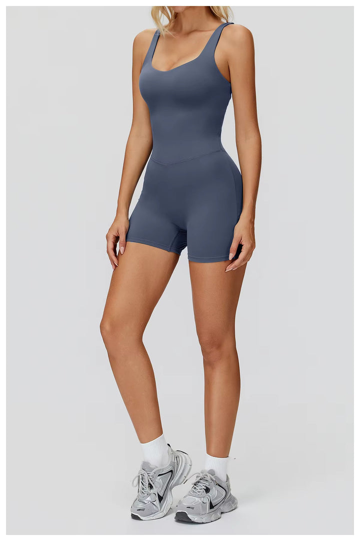 Strappy Back Shorts Jumpsuit